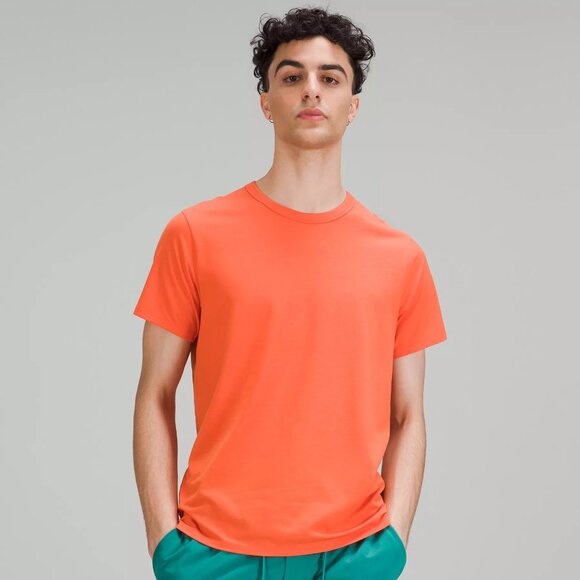 Lululemon Men's The Fundamental T-Shirt - Light Orange - Picture 1 of 7